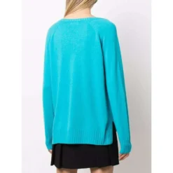 P.A.R.O.S.H. Sweater Blue - Elegant Strikkejakke for Damer -Dame-strikkegensere Salg unnamed file 5389