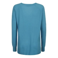 P.A.R.O.S.H. Sweater Blue - Elegant Strikkejakke for Damer -Dame-strikkegensere Salg unnamed file 5390
