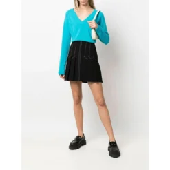 P.A.R.O.S.H. Sweater Blue - Elegant Strikkejakke for Damer -Dame-strikkegensere Salg unnamed file 5391