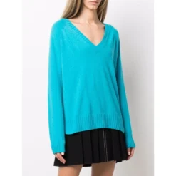 P.A.R.O.S.H. Sweater Blue - Elegant Strikkejakke for Damer -Dame-strikkegensere Salg unnamed file 5392