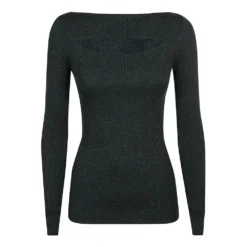 P.A.R.O.S.H. Sweater Green - Elegant Dameoverdeler i Myk Strikk