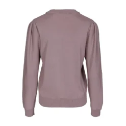 Riccovero Malbeck Sweater Purple - Elegant Dameoverdel i Myk Strikk