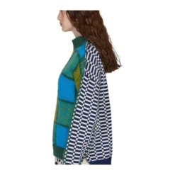 Marni Geometric Jacquard Sweater Green - Elegant Dame Overdeler -Dame-strikkegensere Salg unnamed file 5442