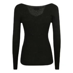 P.A.R.O.S.H. Sweater Black - Elegant Strikkejakke for Damer