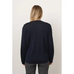 Closed V-neck Knitwear C96541 92M 22 Black - Elegant Dame Strikkejakke