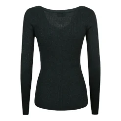 P.A.R.O.S.H. Sweater Green - Elegant Dameoverdel i Myk Strikk