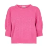 Co'Couture Pixie Poinetelle Knit Pink - Elegant strikkejakke for damer