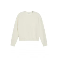 Closed Rund hals genser med lange ermer i hvit - Elegant og behagelig strikke