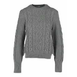 Stella McCartney Grå Strikkegenser - Bærekraftig Luksus Dameoverdel -Dame-strikkegensere Salg unnamed file 5548