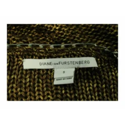 Diane Von Furstenberg Brun Topp - Elegant Dameoverdel i Strikk