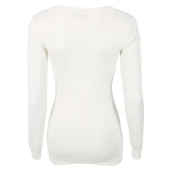 Hvit SII Genser White - Elegant strikkejakke for damer