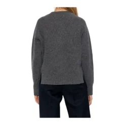 Golden Goose Sweater With Logo Gray - Premium Dame Strikkegenser