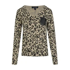 Armani PULLOVER Beige - Elegant Strikkejakke for Damer