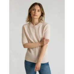 Kashmina Sofia Genser Beige - Elegant strikket genser for damer -Dame-strikkegensere Salg unnamed file 653