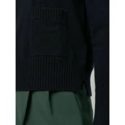 Allude Rundhalset strikkejakke i blå - Elegant og behagelig dameoverdel