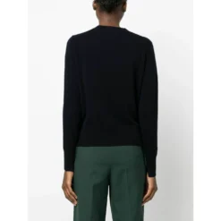 Allude Rundhalset strikkejakke i blå - Elegant og behagelig dameoverdel -Dame-strikkegensere Salg unnamed file 671