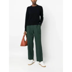 Allude Rundhalset strikkejakke i blå - Elegant og behagelig dameoverdel -Dame-strikkegensere Salg unnamed file 672