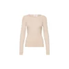 Selected Femme Lydia Knit Rib O-neck Pink - Elegant strikkejakke for kvinner