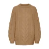 VERO MODA Brun Vmwine Ls O-Neck Genser - Elegant strikket genser for kvinner