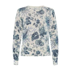 Etro Sweater med Paisley Mønster Beige - Elegant Strikkegenser for Damer