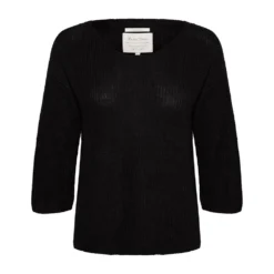 Part Two Knit 30305124 Black - Elegant Dameoverdeler i Strikk
