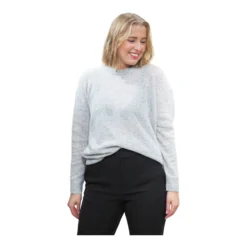 American Vintage Razpark Genser Grå - Strikket Genser for Dame -Dame-strikkegensere Salg unnamed file 772