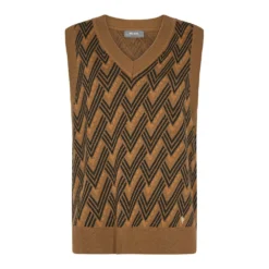 MOS MOSH VESTS Brun - Elegant Strikkejakke for Damer