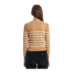 Liu Jo Rundhalset Strikkegenser i Beige - Elegant og Komfortabel -Dame-strikkegensere Salg unnamed file 814