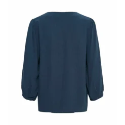 Cream Blouse Blue - Elegant Strikkejakke for Damer -Dame-strikkegensere Salg unnamed file 821