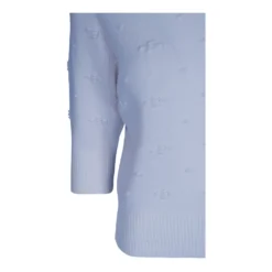 Riccovero Bubble SS Sweater Blue - Strikkejakke for Dame