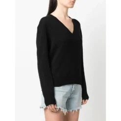 360Cashmere Svart Strikkegenser for Damer - Premium Kasjermerino