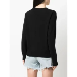 360Cashmere Svart Strikkegenser for Damer - Premium Kasjermerino -Dame-strikkegensere Salg unnamed file 859