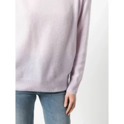 360Cashmere Sweater Purple - Elegant Dameoverdel i Mykt Kasjermerino -Dame-strikkegensere Salg unnamed file 877