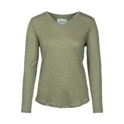 Ella&il Berit Longsleeve Green - Elegant strikkejakke for damer