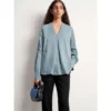 Tiger Of Sweden Kasia Bluse Blue - Elegant Dameoverdel i Høy Kvalitet