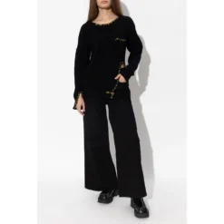 Marni Ullgenser i Svart - Elegant og Komfortabel Strikkegenser for Kvinner