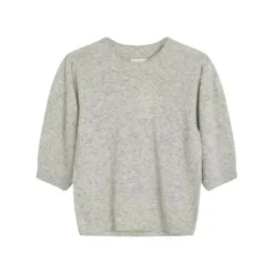Norr Nordby Strikket Tee i Grå - Elegant og Komfortabel Overdel for Damer