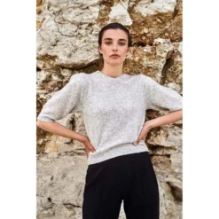 Norr Nordby Strikket Tee i Grå - Elegant og Komfortabel Overdel for Damer -Dame-strikkegensere Salg unnamed file 940