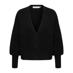 InWear Tenleyiw Ino-Shape Cardigan Black - Elegant Strikkejakke for Damer