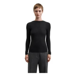 Tiger of Sweden Svart Strikkegenser for Dame | Elegant og Komfortabel