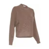 Moss Copenhagen Sweater Brown - Elegant strikkejakke for kvinner