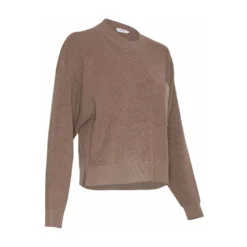 Moss Copenhagen Sweater Brown - Elegant strikkejakke for kvinner