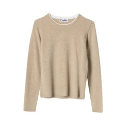 FWSS Sweater Brown - Strikkejakke for Dame | Overdel i Brun