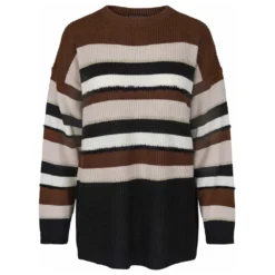 Brun Marina Rinaldi Alfiere Genser - Elegant strikkejakke for damer