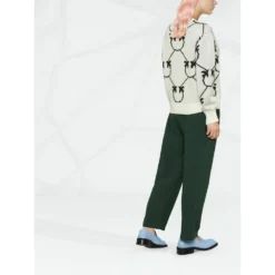 PINKO Hvit Rundhalset Strikkegenser - Elegant og Komfortabel -Dame-strikkegensere Salg unnamed file 994